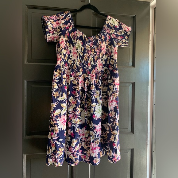 Xhilaration | Navy Floral Dress - NWT XXL - Picture 3 of 3